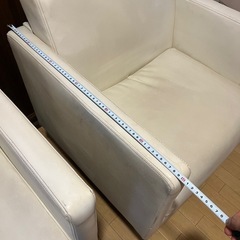 ソファー1人用 2個セット 1個の場合も可。その場合は半額の画像