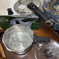 【自宅保管/未使用】ワンダーシェフ ROXTA 圧力鍋 3L ガス・IH対応／箱あり（潰れあり）の画像