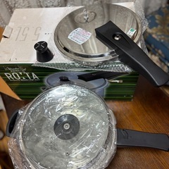 【自宅保管/未使用】ワンダーシェフ ROXTA 圧力鍋 3L ガス・IH対応／箱あり（潰れあり）の画像