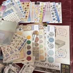 ステッカー 文具セットの画像