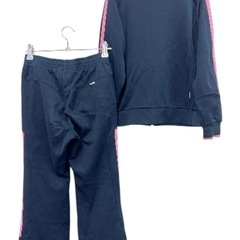 adidas アディダス ジャージ 上下 セット 140cm ネイビー ピンクの画像