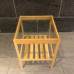 IKEA サイドテーブル, 竹, 36x35 cmの画像