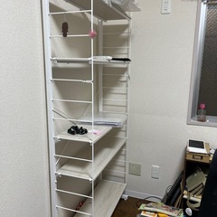 【ニトリ】ワイヤーシェルフ Nポルダ（突っ張り棒の棚）の画像