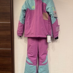 新品オンヨネ　ジュニア　スキーウェア　140cm ミント/パープルの画像