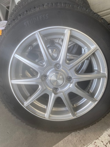 ホイール付スタッドレス4本セットTOYO GARIT  G5 155/65R14