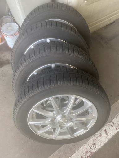 ホイール付スタッドレス4本セットTOYO GARIT  G5 155/65R14