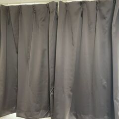 カーテン 遮光 2枚組/1枚入り 遮光 1級 一級 無地 断熱 保温 　巾100x高120cm2枚組の２セットの画像