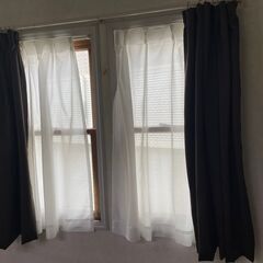 カーテン 遮光 2枚組/1枚入り 遮光 1級 一級 無地 断熱 保温 　巾100x高120cm2枚組の２セットの画像