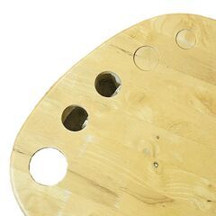 ★木製★ローテーブル　センターテーブル　足形　約935×520×330mmの画像