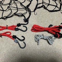 ツーリング用荷物固定ネット＆ロープの画像