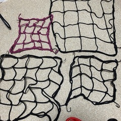 ツーリング用荷物固定ネット＆ロープの画像