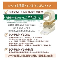 猫用　シムテムトイレ&猫砂&シートの画像