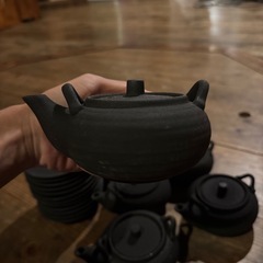 急須セット　(急須7個、皿12枚)
の画像