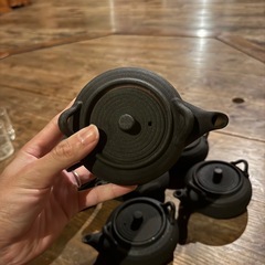 急須セット　(急須7個、皿12枚)
の画像