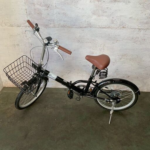 折りたたみ自転車 FL206LL-37-BK ブラック 美品 鍵付き Y2402 折りたたみ自転車 FL206LL-37-BK ブラック 美品 鍵付き ライト付き