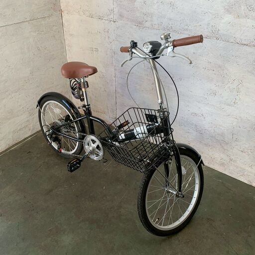 折りたたみ自転車 FL206LL-37-BK ブラック 美品 鍵付き Y2402 折りたたみ自転車 FL206LL-37-BK ブラック 美品 鍵付き ライト付き