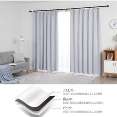 カーテン 1級遮光 4枚組セットの画像