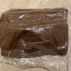 (取引中)新品　茶色　ブラウン　薄手　フェイスタオル　10枚　の画像