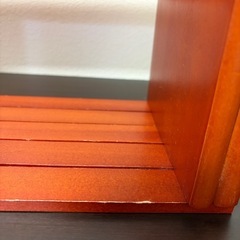 木製 ウッド　スライド式　ブックスタンドの画像