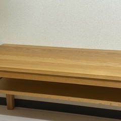 無印良品　無垢材ベンチオーク材の画像