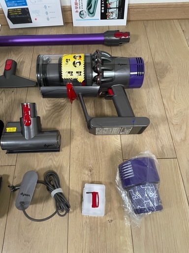 ダイソン ⑥ V10SV12fluffy 新品ストレートパイプ　２タイプヘッドから選択式　新品交換用フィルター　補強型トリガー装着　パ