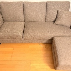 ニトリ　布張りカウチソファ 　CA2 DR-DMOの画像