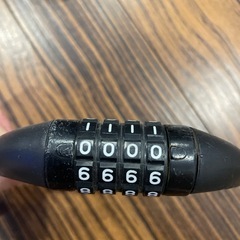 自転車鍵　ワイヤーロック　番号式鍵の画像