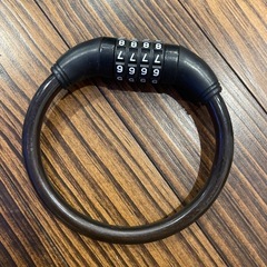 自転車鍵　ワイヤーロック　番号式鍵の画像