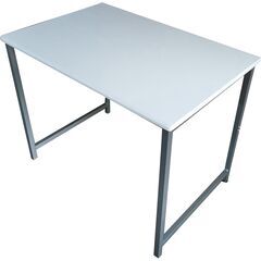 フラットデスク 合成樹脂化粧繊維板（MDF） ホワイト色の画像