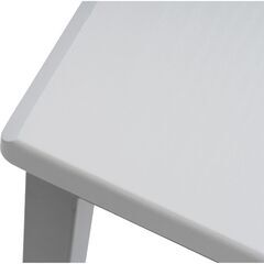 フラットデスク 合成樹脂化粧繊維板（MDF） ホワイト色の画像