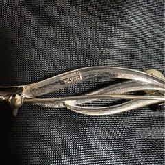 真珠のブローチ silverの画像