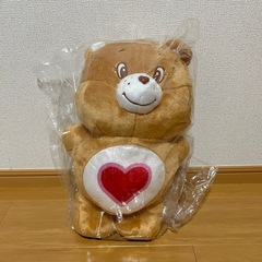 ケアベア ハート持ちBIGぬいぐるみ ブラウンの画像