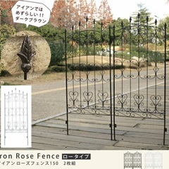 決まりました★
【アイアンローズフェンス 2枚組 IFROSE-150-2P】の画像
