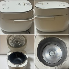 シャープ　炊飯器3合炊き　KS-CF-05A-W　2019年製　最大炊飯容量0.54L　ホワイト　の画像