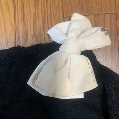 オフショルダーリボン付き🎀黒ニット
の画像