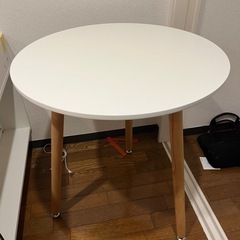 丸テーブル　白　直径60   北欧の画像
