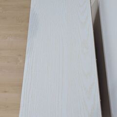 【ニトリ】NITORI カラーボックス Nカラボ ワイド2段 ホワイトウォッシュの画像