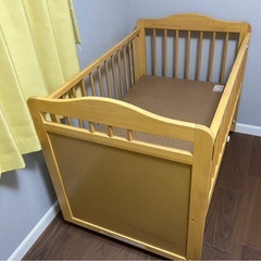 引取限定 美品 KATOJI カトージ GENKI.V ベビーベッド 02466の画像