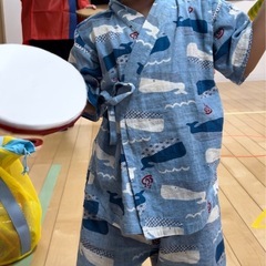 甚平くじら柄2.3歳サイズの画像