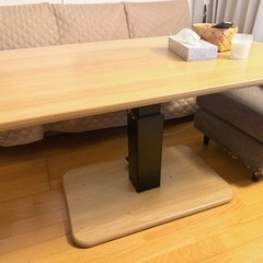 昇降テーブル 高さ54.5cm〜70.5cm 幅120cmの画像