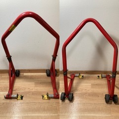 【訳あり】バイクスタンド 改造品 コンパクト仕様 整備・冬期保管などにの画像