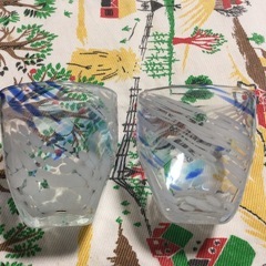 ◆琉球ガラス2点セット◆ベトナム製　代理出品の画像