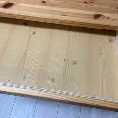 パイル材デスク　無印良品　学習机の画像