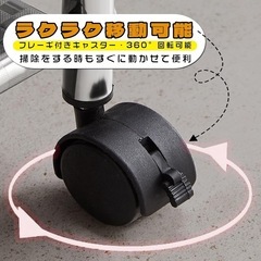 手渡し限定/名古屋市★新品/キッチンワゴン キャスター付き 4段 収納ワゴン レンジ台 ステンレス製 約60×35×100cm 組立済みの画像