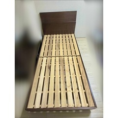 木製シングルベッドフレームの画像