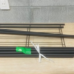 スチールハンガーラック 黒の画像