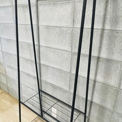 スチールハンガーラック 黒の画像