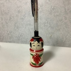 こけし　印鑑入れ　爪楊枝入れ　ペン立て　工芸品　民芸品の画像