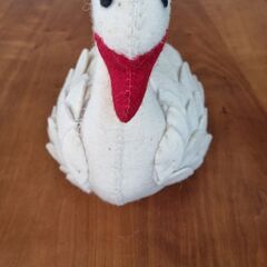 フェルト　アヒル　ぬいぐるみの画像