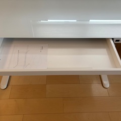 FlexiSpot 電動昇降デスク（EG8）ホワイト／ガラストップの画像